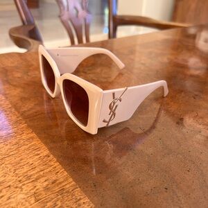 Yves Saint Laurent Light Beige frame color Sunglasses